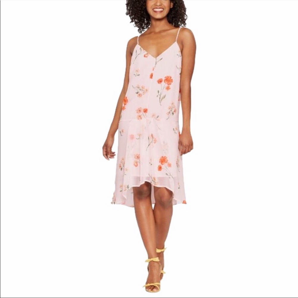 NWT Who What Wear Light Pink Floral Dress